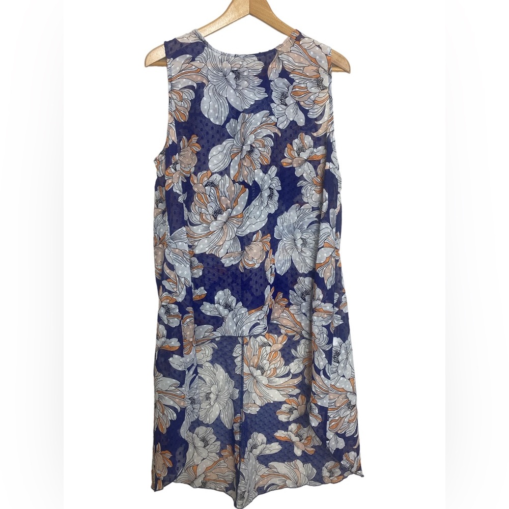 Julian Chang High Low Opal Print‎ Floral Top